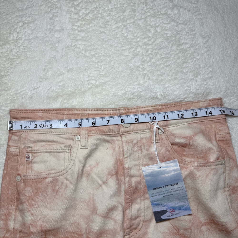 AG Alexxis Mauve Orchid High Waist Straight Leg Crop Jeans - Sz 30, NWT - Picture 14 of 16